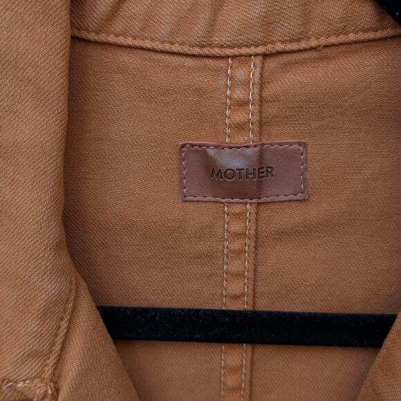 Anthropologie Mother Orange Brown The Fixer Denim Utility Jumpsuit, Size XS - Picture 3 of 13